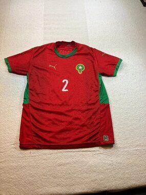 Puma Morocco National Team Hakimi #2 Soccer Jersey Sz XL